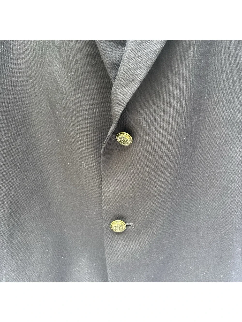 Saddlebred Men's 54L Black Wool Blend Blazer